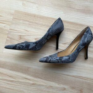 Nine West Snake Skin Pointy Toe High Heel